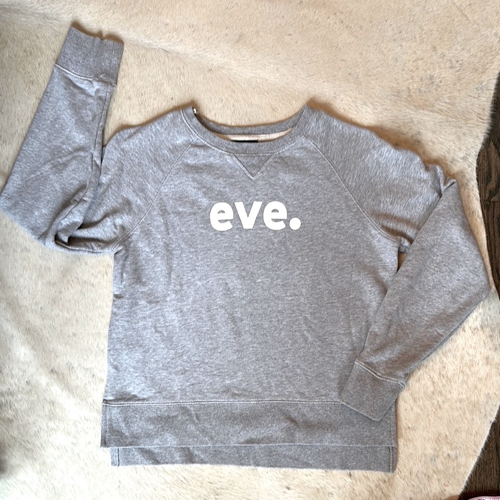 All About Eve Gray Crew Sweatshirt